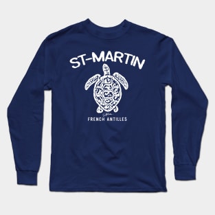 St. Martin, French Antilles, Sea Turtle Long Sleeve T-Shirt